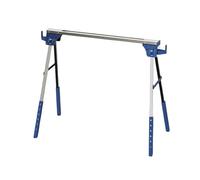 Adjustable Saw Horses,Collapsible Work Bench with 300kg Capacity,Features a Side Hook Design,for Various Types of Wood(Blue)