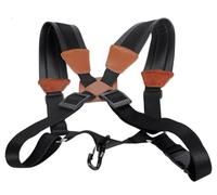 Adjustable Saxophone Belt Tenor Alto Saxophone Double Shoulder Strap With Metal Hook(Height 140cm-170cm)