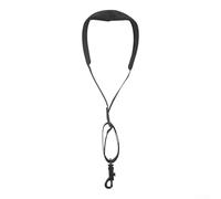 Adjustable Saxophone Neck Strap for Alto Soprano Tenor Baritone - Comfortable Breathable Leather with Thickened Cushion, 43.5-55cm Len