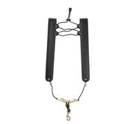Adjustable Saxophone Sax Strap Leather Double Shoulder Strap Belt With Metal Hook For Alto/Tenor/Soprano Saxophone Accessories(Black)