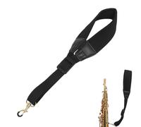 Adjustable Saxophone Strap - Cushioned Neck Rope for Alto Saxophone and More | Secure Carry Harness with Hook, Comfortable Support for Bass Clarinet English Horn Musicians Concerts, 14.76 in