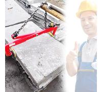Adjustable Scissor Stone Lifting Clamps for Secure Handling and Transporting of Concrete Blocks, Granite, and Sheet Metal
