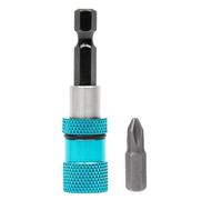 Adjustable Screw Depth Bit Holder, 1/4 Inch Hex Driver with Built-in Locking Mechanism for Power Drills, Chrome Vanadium Steel 60mm