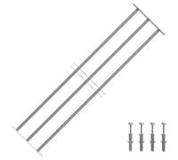 Adjustable Security Grille for Windows with 3 Crossbars 1000-1500 mm