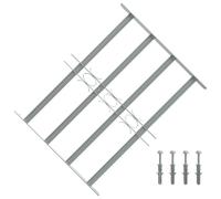 Adjustable Security Grille for Windows with 4 Crossbars 500-650 mm