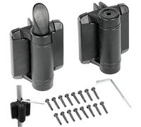 Adjustable Self-Closing Gate Hinges - 1 Pair Heavy Duty Nylon Hinges with Safety Cap for Indoor/Outdoor Use, Perfect for Secure and Convenient Access