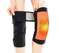 Adjustable Self-Heating Magnetic Tourmaline Therapy Knee Pads - 2 Pairs, Unisex Brace Protector for Arthritis Pain Relief