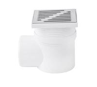 Adjustable Sewage Drain 100mm x 100mm / 50mm Side Pipe Connection Floor Waste Drain Square Trap Shower Wet Room
