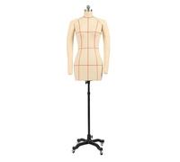 Adjustable Sewing Mannequin with Arms - Pinnable Half Body Tailor's Dummy for Dressmaking & Fitting, Perfect for Beginners to Professionals