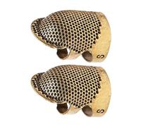 Adjustable Sewing Thimble, Breathable Finger Protector Guard, 1 Piece Metal Thimble with Vent Holes, Anti Slip Steel Shield Cap, Hand Tool with Classic Style, Sewing Accessory for Quilting Repair