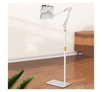 Adjustable Sheet Music Stand Lazy Book Holder,Floor Stand for Book Reading,Portable Book Stand Holder Extra Large Sturdy Rolling Lectern Stand,Foldable Phone Tablet Mount Holder (Color : White)