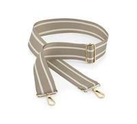 BagBase BG765 Boutique Adjustable Bag Strap - Essential Accessory for Handbags & Shoulder Bags - 100% Leather-look PU - Taupe & Oyster