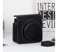 Adjustable Shoulder Bag for Instax SQ1 SQ40 Outdoor(Black) | Detachable magnetic flap, quick for access shutter, adjustable padded strap included