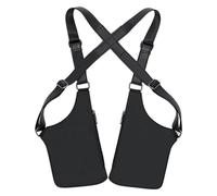 Adjustable Shoulder Bag Under Arms - Vest Style Chest Pack, Waterproof Anti-Theft Organization | Multi Pocket Travel Utility Bag, Versatile Storage Solution For Dad Boyfriend Woman Cell Phone, black
