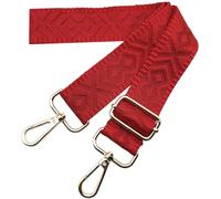 Adjustable Shoulder Strap, 3.8 cm Wide, 3.8 cm Shoulder Strap for Bags, Changeable Shoulder Straps with Golden Carabiner, Crossbody Shoulder Strap, for Women's Handbags, DIY, (Red) 27
