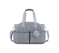 Adjustable Shoulder Strap Baby Bag Quilted Insulated Waterproof Multiple Compartments for Travel Diaper Bag