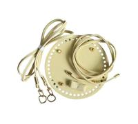 Adjustable Shoulder Strap Drawstring Faux Leather Base DIY Bag Accessories Handmade Purse Findings for Crafting,Beige,15cm