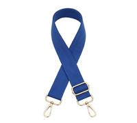 Adjustable Shoulder Strap for Bags, 3.8 cm Wide, Plain Bag Strap for Changing, Shoulder Strap for Handbags, Shoulder Bags, Backpacks Accessories, Royal Blue with Golden Carab