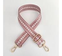 Adjustable Shoulder Strap for Handbag, Wide Shoulder Strap for Women Handbag, Strap Bag, Handle Handbag Strap Width 3.8 cm, Length 80-130 cm (Pink, Gold Hook)