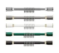 Adjustable Shower ain Rod Teles Teon Rod No Drill Expandable with ng 27mm Diameter Green 110-190cm/43.3-74.8in Easy Install Bathroom Accessories