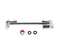 Adjustable Shower Arm Extension Full Copper Chrome Plating Heavy Duty Wall Mount for Bathroom Shower Head Ergonomic Design Resistance High Brightness