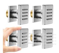 Adjustable Shower Body Spray Nozzles with On/Off Switch WallMounted Spa Jets 4Pack Perfect for Relaxing Home Spa Experience