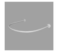 Adjustable shower curtain rail,round shower curtain rail,Wall Mount Curtain Rod for Privacy Protection and Room Divider, U-shaped Ring Shelf (Color : Black, Size : 90x90cm) (Color : Gold, Size : 120x1