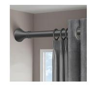 Adjustable Shower Curtain Rod 1m-5m, Telescopic Tension Rod No Drill, Grey, Fits 0.5-0.75m (19"-29") - Expandable Bathroom Curtain Pole, Easy Install, Design