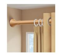 Adjustable Shower Curtain Rod 2.6-3.5m Extendable No Drill Tension Pole Rust-Free Spring Rail for Bathroom & Window - Yellow 1m to 5m Options Available