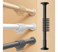 Adjustable Shower Curtain Rod - No Drilling Metal Curtain Poles for Room Dividers and Wardrobe Storage 1pc(Gray,70-120cm)