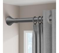 Adjustable Shower Curtain Rod Telescopic 410-500cm 360-450cm 160-250cm 40-55cm No Drill Extensible Bathroom Rod for Shower Closet Windows Doors (Gray 70-120CM)