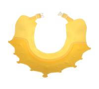 Adjustable Shower Hat Hair Wash Shield for Boys Yellow | Pp and Tpe, Softer Edges Protect Eyes from Shampoo and Water, Adorable Crown Style for Bathing