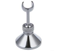 Adjustable Shower Head Bracket, Universal Swivel Shower Hose Handset Wall Bracket Holder Chrome Brass for Shower System