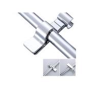 Adjustable Shower Head for Slide Bar, Hand Shower Bracket Universal 19-25MM Head Guide Bracket Holder 360 Degree Rotation for Sprayers (Solid Metal)