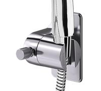 Adjustable Shower Head Holder, Adjustable Wall Mount Bracket for Handheld Showerhead, No Drilling Bathroom Installation & Mounting Kit, Ideal to RV, Home & Hotel Use, Color Guns Grey and Silver