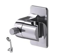 Adjustable Shower Head Holder - Adjustable Wall Mounting Bracket for Handheld Shower Head | No Drilling Bathroom Installation Kit | RV Shower Accessories | Easy Turning and Secure Mounting for the Ge