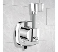 Adjustable Shower Head Holder Bracket - 360° Swivel, No-Drill Dual Strong Suction Mount, Rust-Resistant 40kg Load, Universal Fit for Renters and Families | Shower Holder Bracket