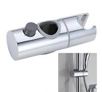 Adjustable Shower Head Holder - Universal Shower Rail Slider Bracket, 360°Rotation Pole for Bathroom,Replacement for Hand/Powerful S/hower Heads,Ch/Rome S/hower Kit Accessories,24mm
