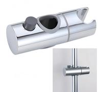 Adjustable Shower Head Holder - Universal Shower Rail Slider Bracket, 360°Rotation Pole for Bathroom,Replacement for Hand/Powerful S/hower Heads,Ch/Rome S/hower Kit Accessories,25mm