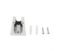 Adjustable Shower Head Wall Bracket in Chrome Finish for Handheld Shower Installation ABS Plastic Design