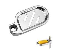 Adjustable Shower Rail Soap Dish, Clip-on Bathroom Soap Holder ABS Soap Dish