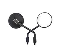 Adjustable Side Mirror Motorcycle Aluminum Alloy Rear View Mirror White Glass M8 M10 Scooter Mootrbike Side Mirror Universal Accessories