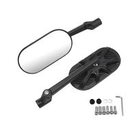 Adjustable Side Mirror Waterproof Motorcycle Rearview Mirrors,Aluminum Housing, HD Glass, Universal For Scooters & For ATVs