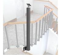 Adjustable Side Mount Stair Ra for Steps & Balconies Wrought Iron Handra with 270° Bracket 85cm Baluster Post Raing Durable & Stylish Safety Solution 1PCS