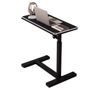 Adjustable Side Table for Sofa/Bed, Portable Laptop Desk, C-Shaped Bed Table, Bedside Tray Table for Seniors, Multi-Functional Lap Desk, Space-Saving Design