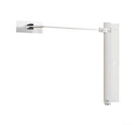 Adjustable Silent Hydraulic Door Closer Designed to Fit Any Type of Front or Interior Door (White)