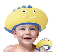 Adjustable Silicone Baby Shower Cap Shield - Waterproof Bath Visor Hat for 1-9 Years Kids, Eye & Ear Protection, Fun Design for Enjoyable Bath Time