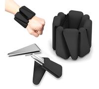 Adjustable Silicone & Metal Wrist Weights - Versatile Pilates Ankle Weights for Women - Comfortable Wearable Fitness Bands - Ideal for Yoga, Running, and Strength Training - Set of 2