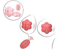 Adjustable Silicone Vibrating Nipple Clamps - Lightweight Nipple Toys with 10 Vibration Modes, Invisible Rechargeable Vibrator, Couples’ Intimate Play Accessories for Women (Pink)