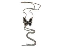 Adjustable Silver Metal Waist Chain, Punk Hip Hop Body Chain with Pendant